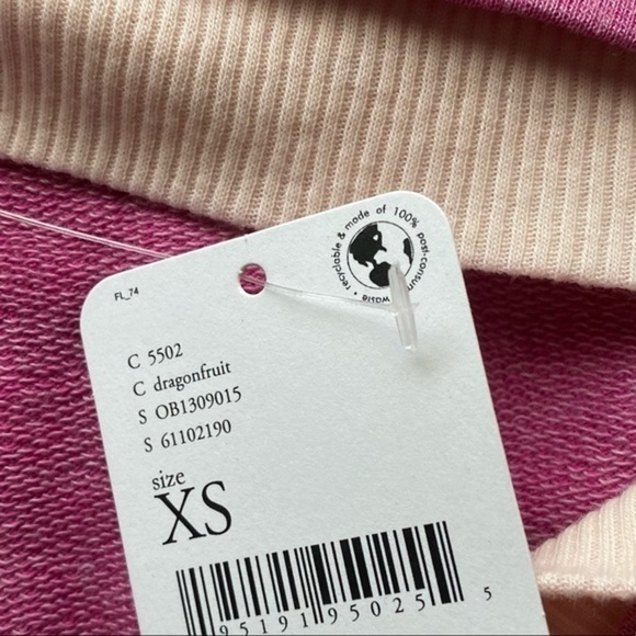 NWT Free People Cozy Cool Girl Tank Bodysuit in Dragonfruit - Picture 6 of 6